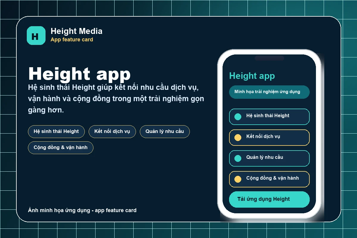 Ảnh minh họa ứng dụng Height app trong hệ sinh thái Height